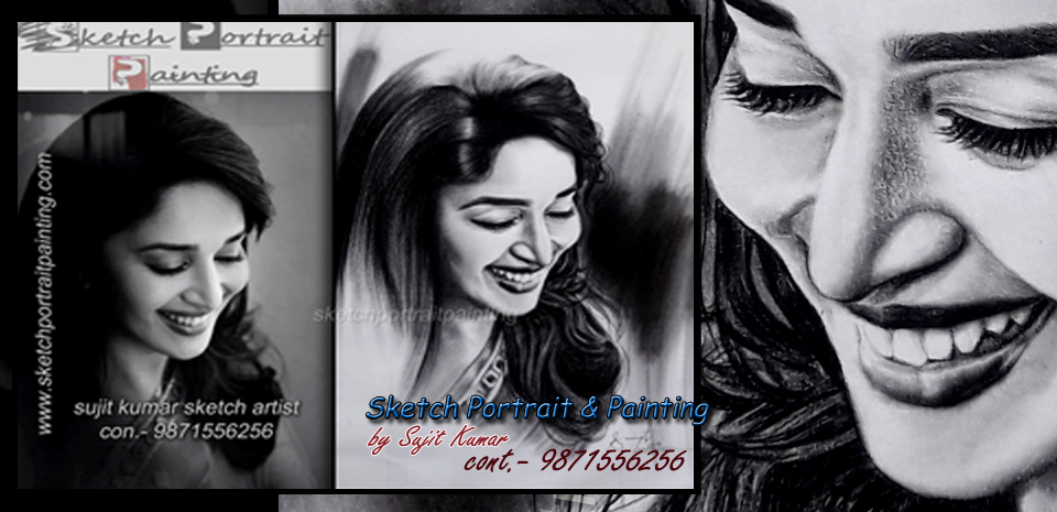 Charcoal Portrait Painting Work in New Dilli, South Delhi & NCR By Sujit Kumar